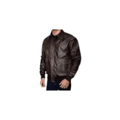 Brown Vintage Bomber Jacket