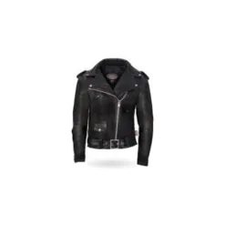 Jet Black Smooth-Finish Leather Jacket