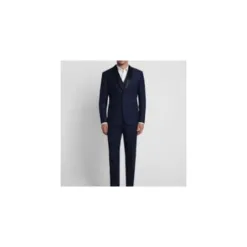 Single-Breasted Formal Navy Suit