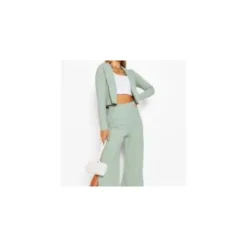 Slim Blazer with Cropped Trousers