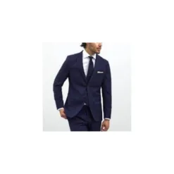 Slim-Fit Navy Wool Suit