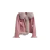 Soft Pink Lambskin Zip Jacket