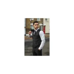 Slim-Cut Brown Office Suit