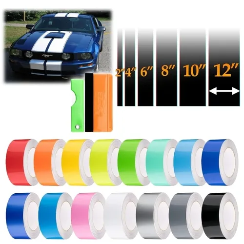 Custom-Fit Racing Stripe Vinyl Decal